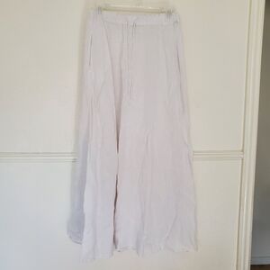 Velvet With Cleo Wade Linen White Maxi Skirt